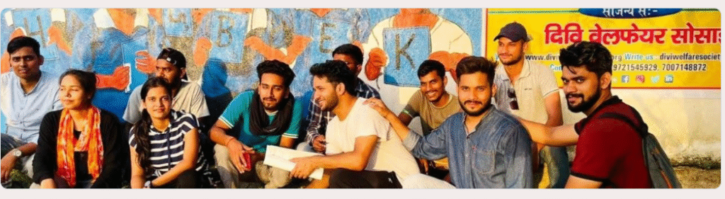 Volunteers group image of divi welfare society india